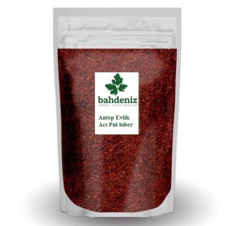 Bahdeniz-Ev Yapımı Evlik Acı Pul Biber 500gr Bahdeniz-Ev Yapımı Evlik Acı Pul Biber 500gr
